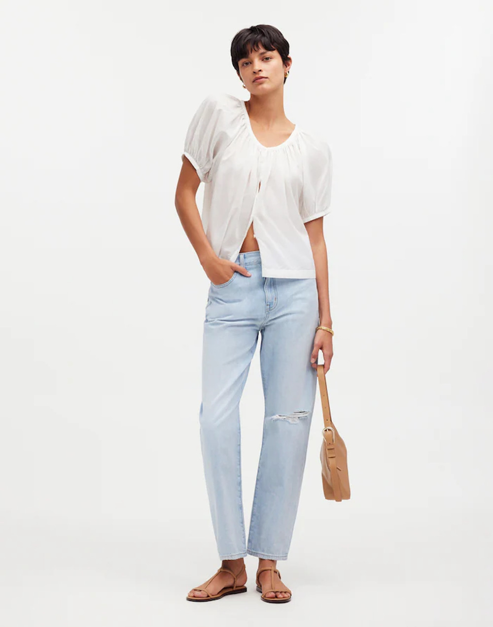 Madewell The Tall '90s Straight Crop Jean T28